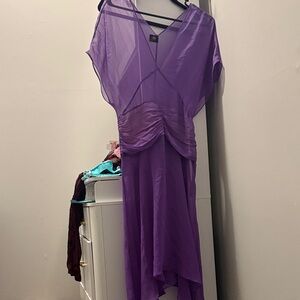 Earth Chic High Low Dress in Lavender